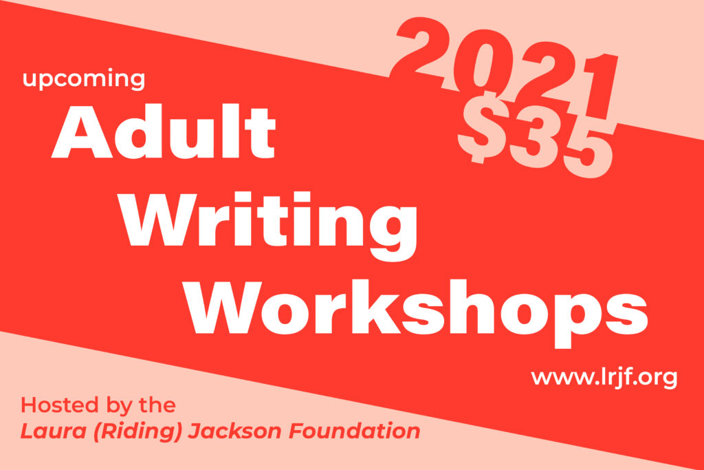 Upcoming Adult Writing Workshops $35