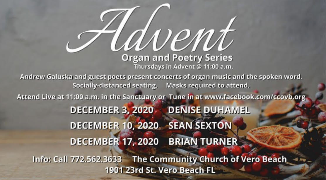 Advent: Organ and Poetry Series