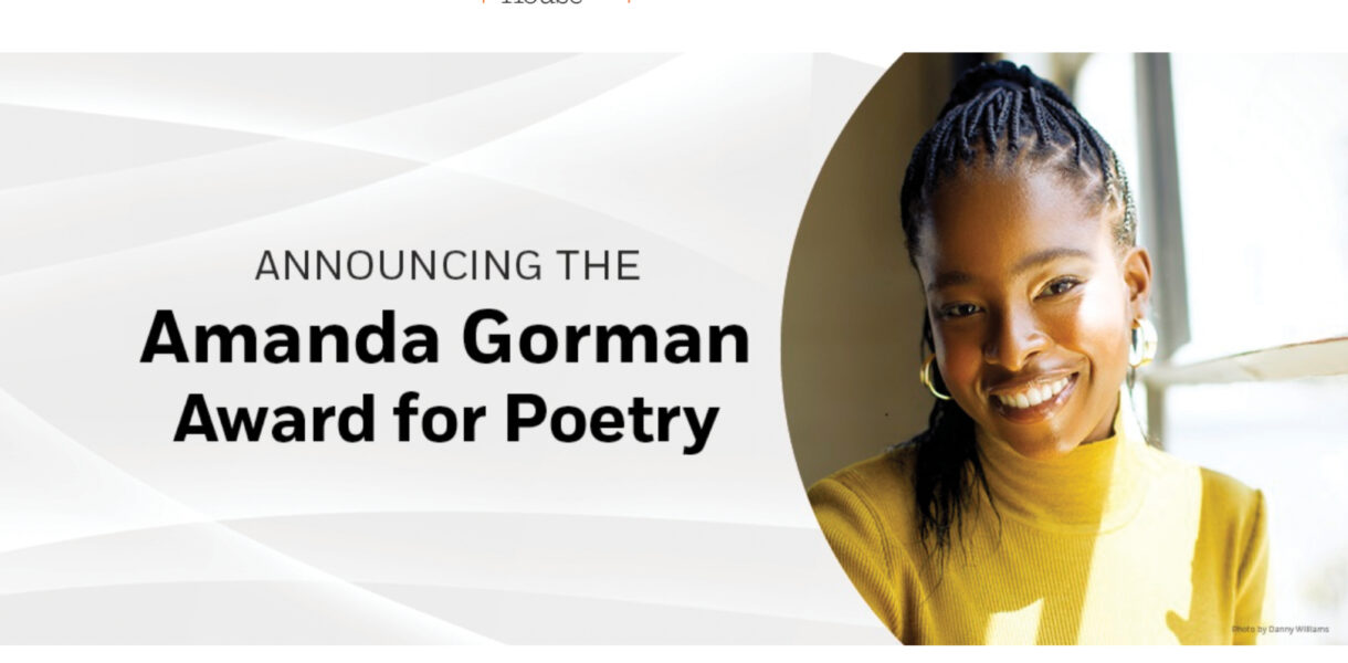 Announcing the Amanda Gorman award for poetry