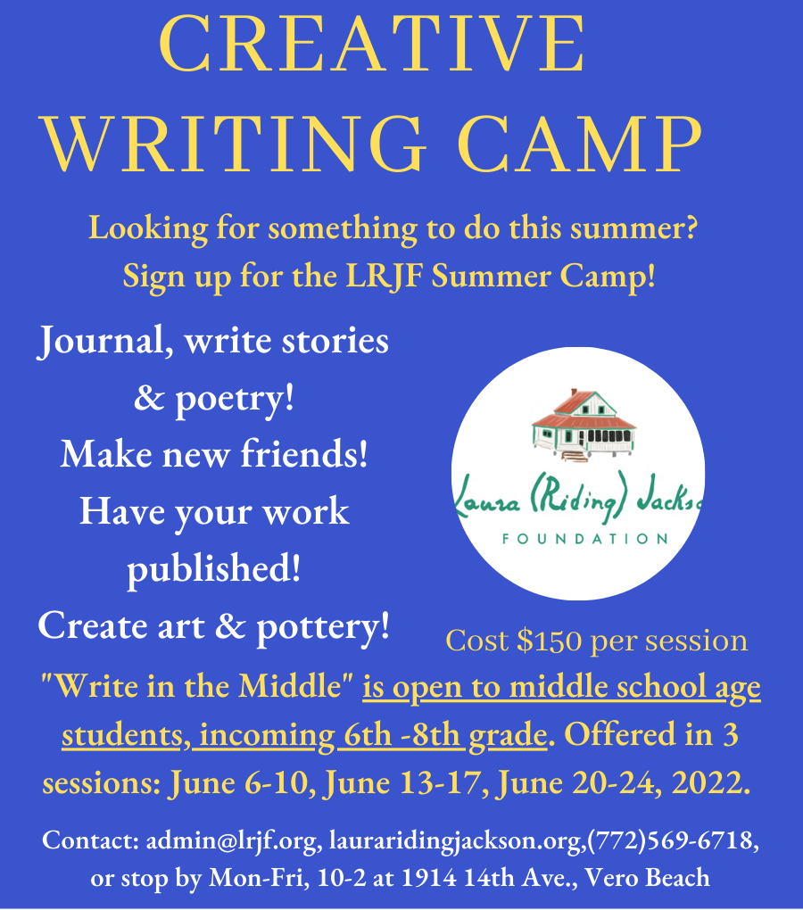“Write in the Middle” Summer Camp 2022 is open for registration!