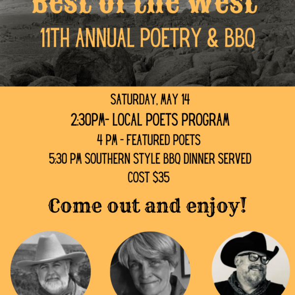 11th Annual Poetry and BBQ May 14th 2:30