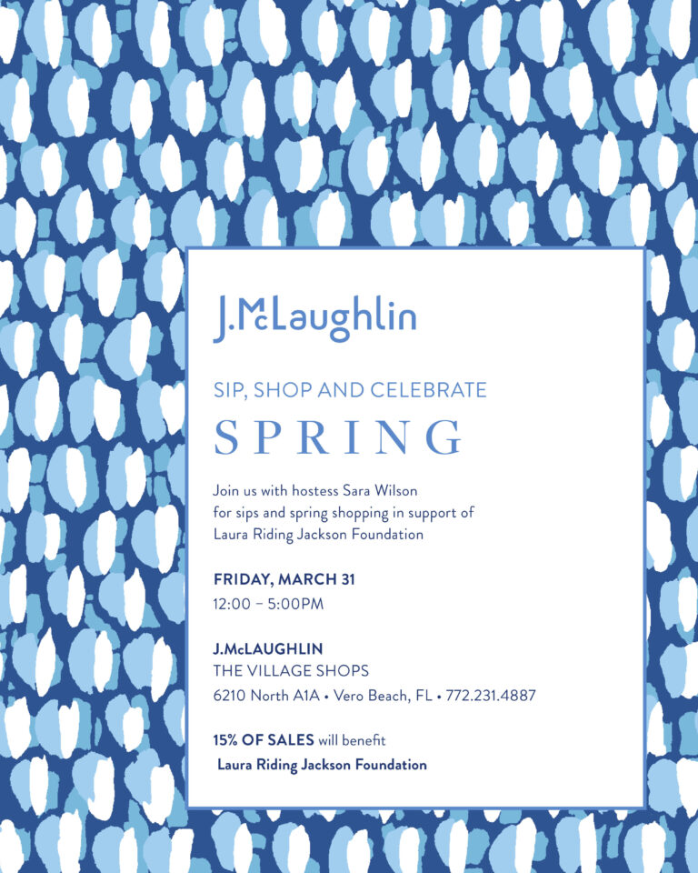 Sip, Shop, and Benefit LRJF at J.McLaughlin- THIS FRIDAY, MARCH 31