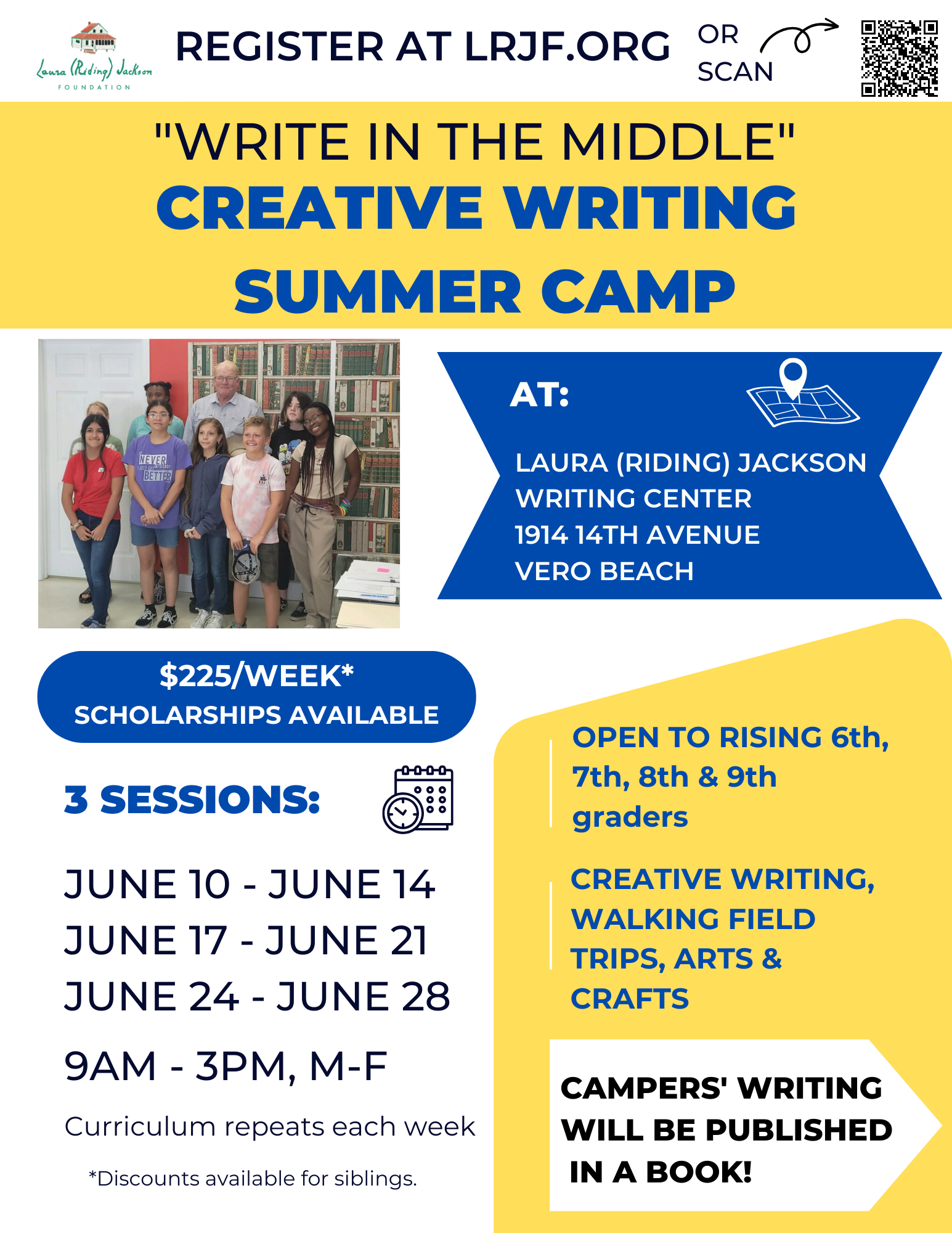 2024 Write in the Middle Summer Camp