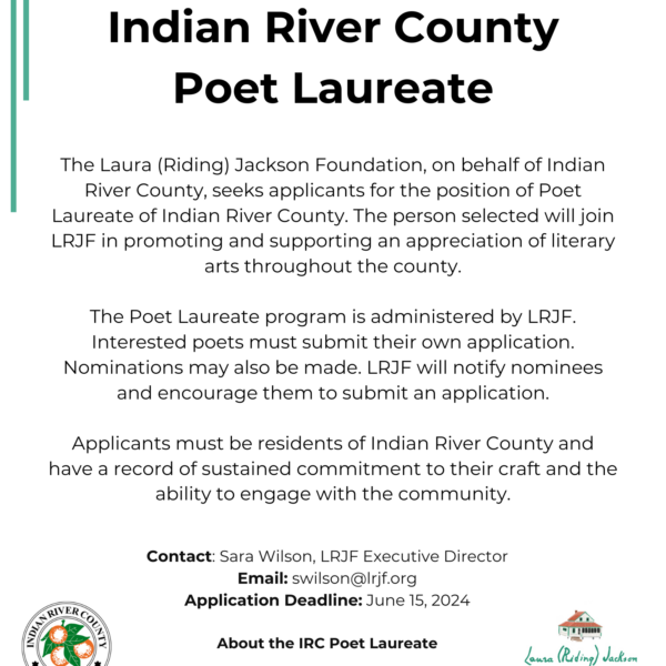 IRC Poet Laureate – Call for Nominations & Applications